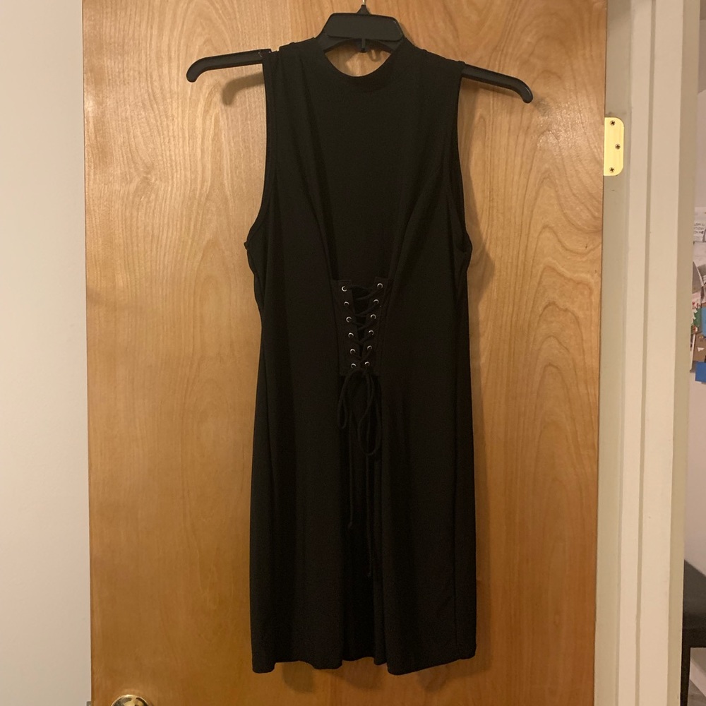 Proposal by Sue Black Dress with Corset Detail XL